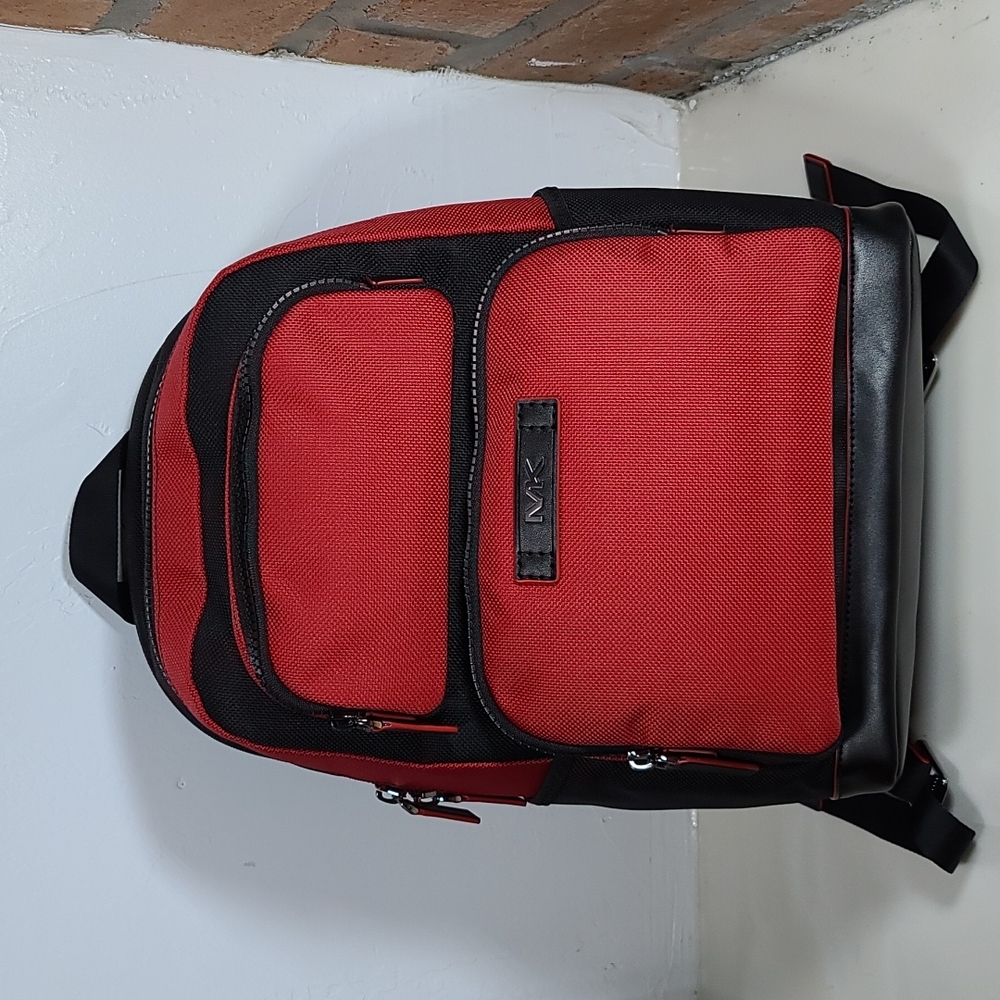 Michael Kors Men’s Kent Sport Backpack – Red/Black, NWT (MSRP: $448)
